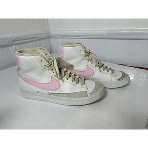 Nike Blazer Mid '77 White Athletic Shoes Sneakers DA4086-106 Youth 6Y Womens 7.5